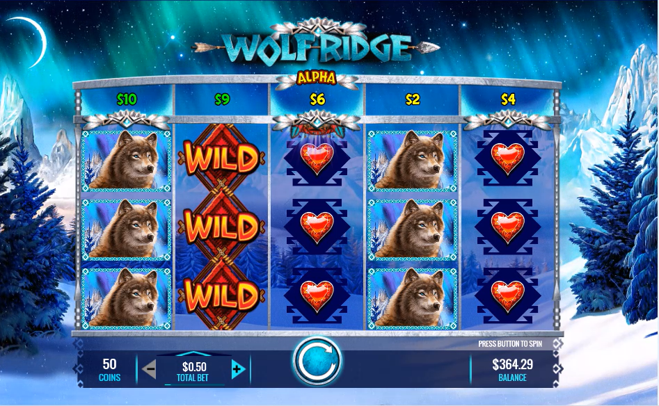 griglia slot machine wolf ridge