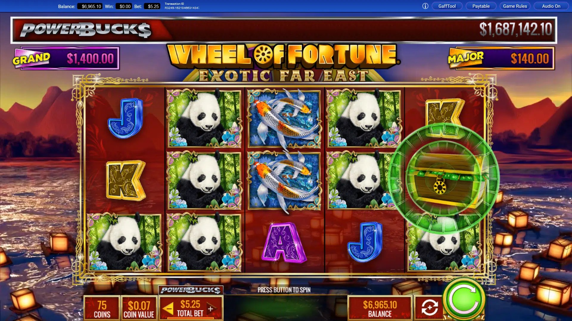 slot machine Wheel of Fortune Exotic Far East